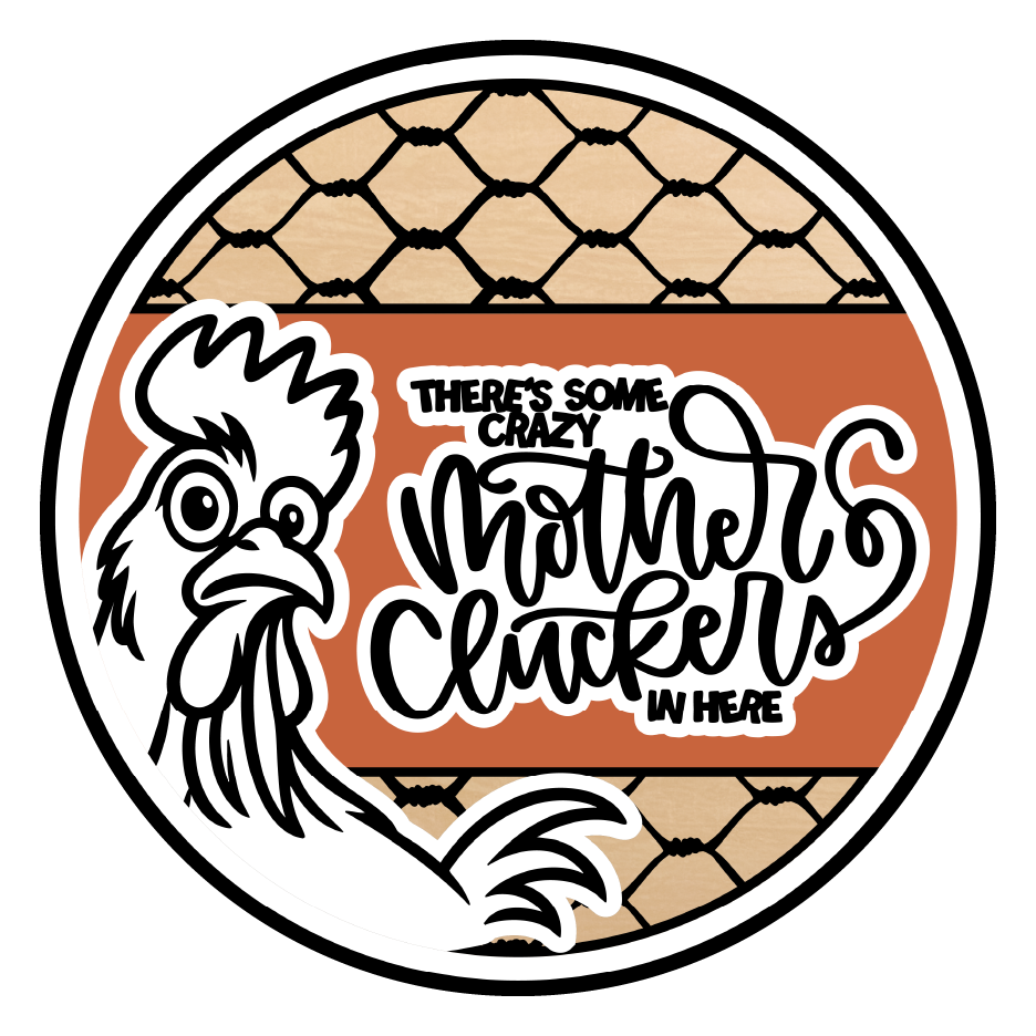 Diva Watt Designs: ORANGE CRAZY MOTHER CLUCKERS CHICKEN