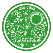 Diva Watt Designs: GREEN DEAR SANTA COOKIE PLAQUE