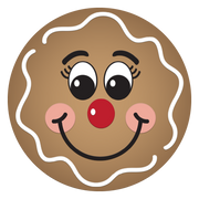 Diva Watt Designs: GINGERBREAD FACE WITH FULL SMILE