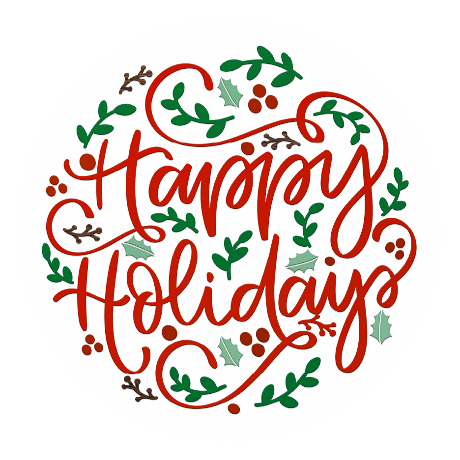 Diva Watt Designs: HAPPY HOLIDAYS WHITE AND RED
