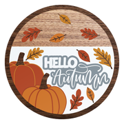 Diva Watt Designs: HELLO AUTUMN WITH BROWN BORDER