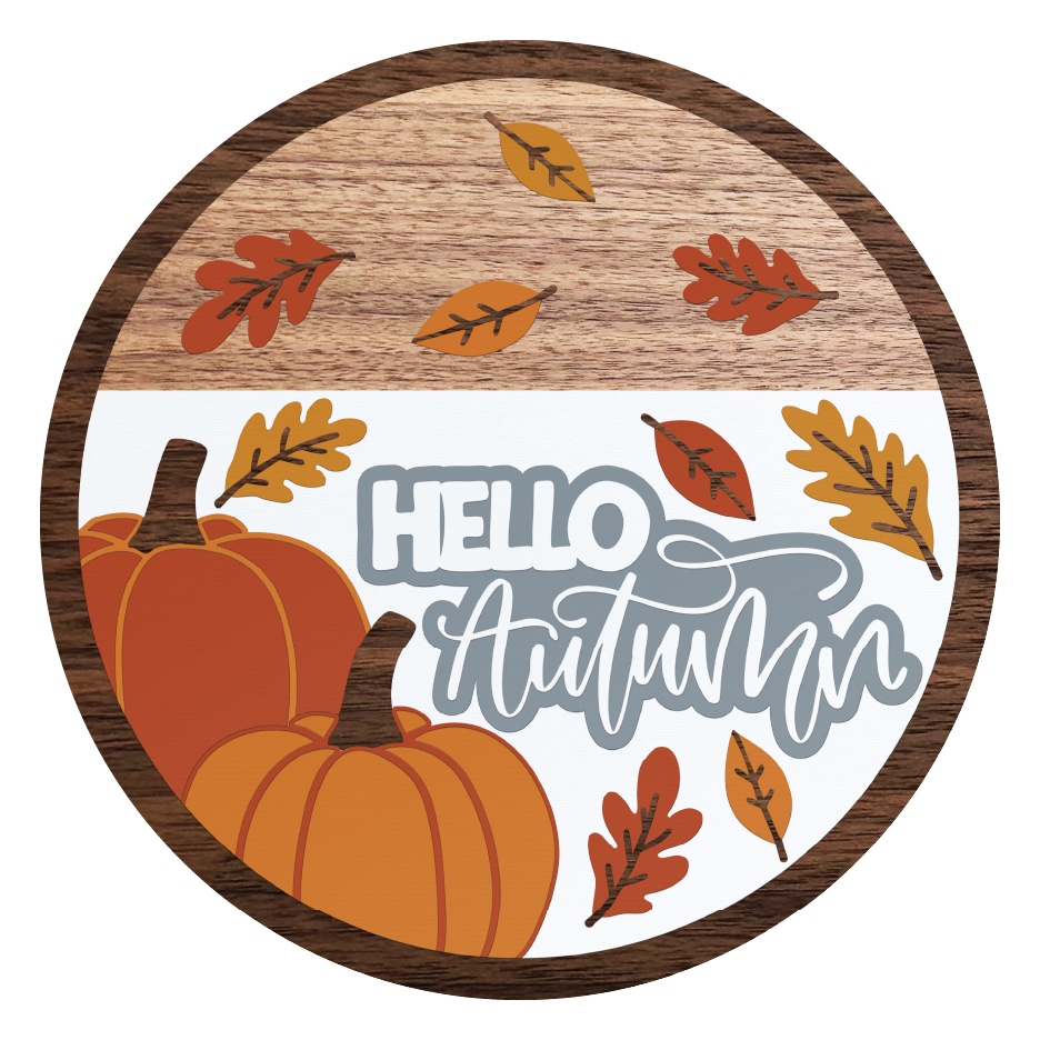 Diva Watt Designs: HELLO AUTUMN WITH BROWN BORDER