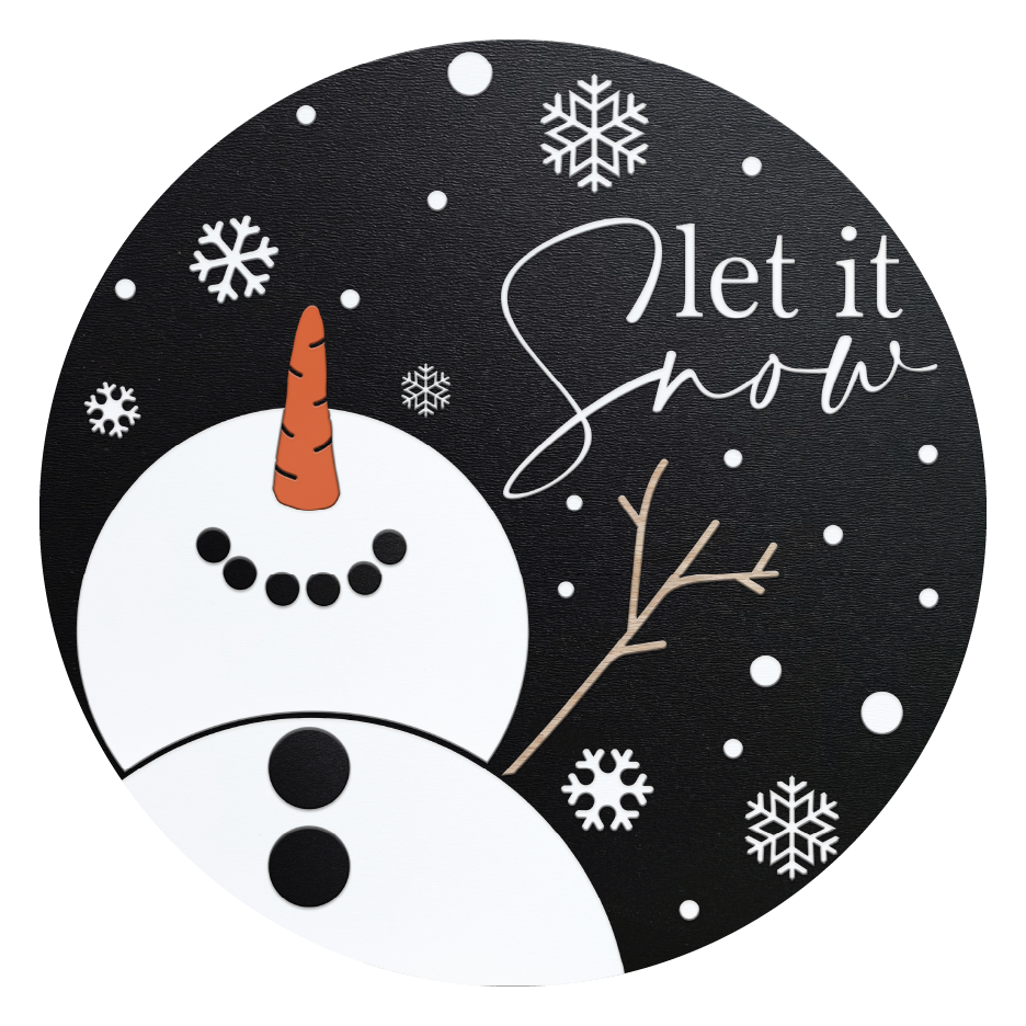 Diva Watt Designs: BLACK LET IT SNOW