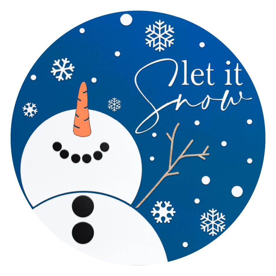 Diva Watt Designs: BLUE LET IT SNOW