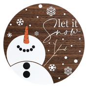 Diva Watt Designs: WOODGRAIN LET IT SNOW