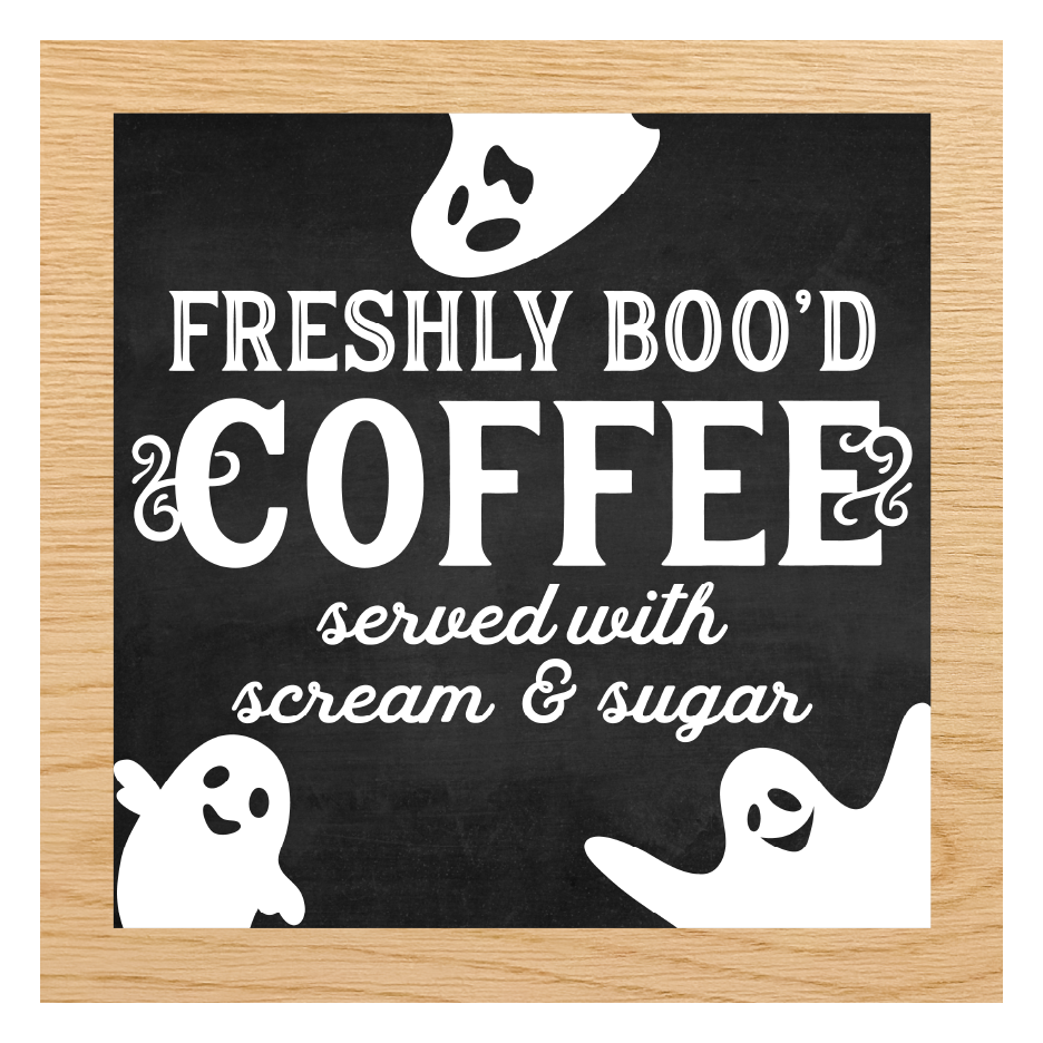 Diva Watt Designs: FRESHLY BOO'D COFFEE BROWN BORDER