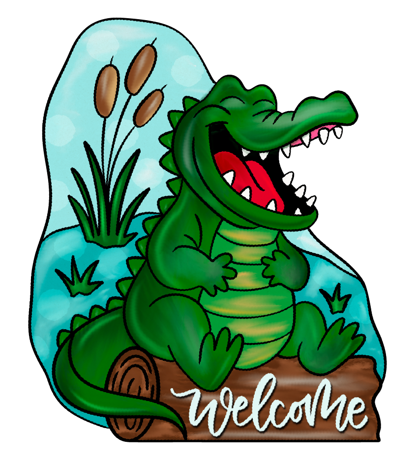 Diva Watt Designs: WELCOME GATOR
