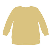 Basic Shape Sweater MDF Cutout Cozy Silhouette - Unfinished For DIY