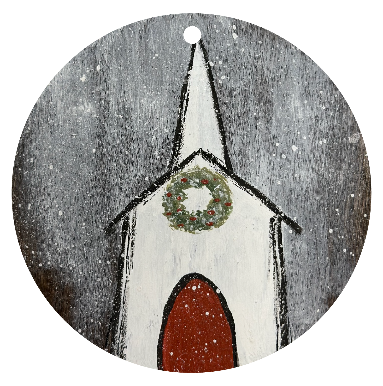 SPRINKLED WITH HEARTS CIRCLE CHURCH