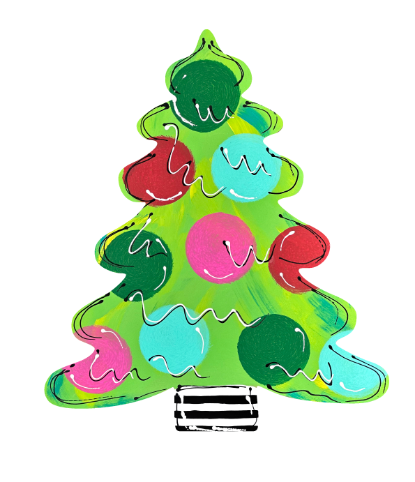 SPRINKLED WITH HEARTS CHRISTMAS TREE