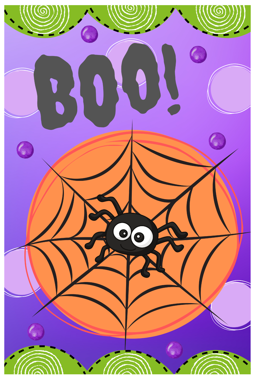 SPRINKLED WITH HEARTS SPIDERWEB BOO