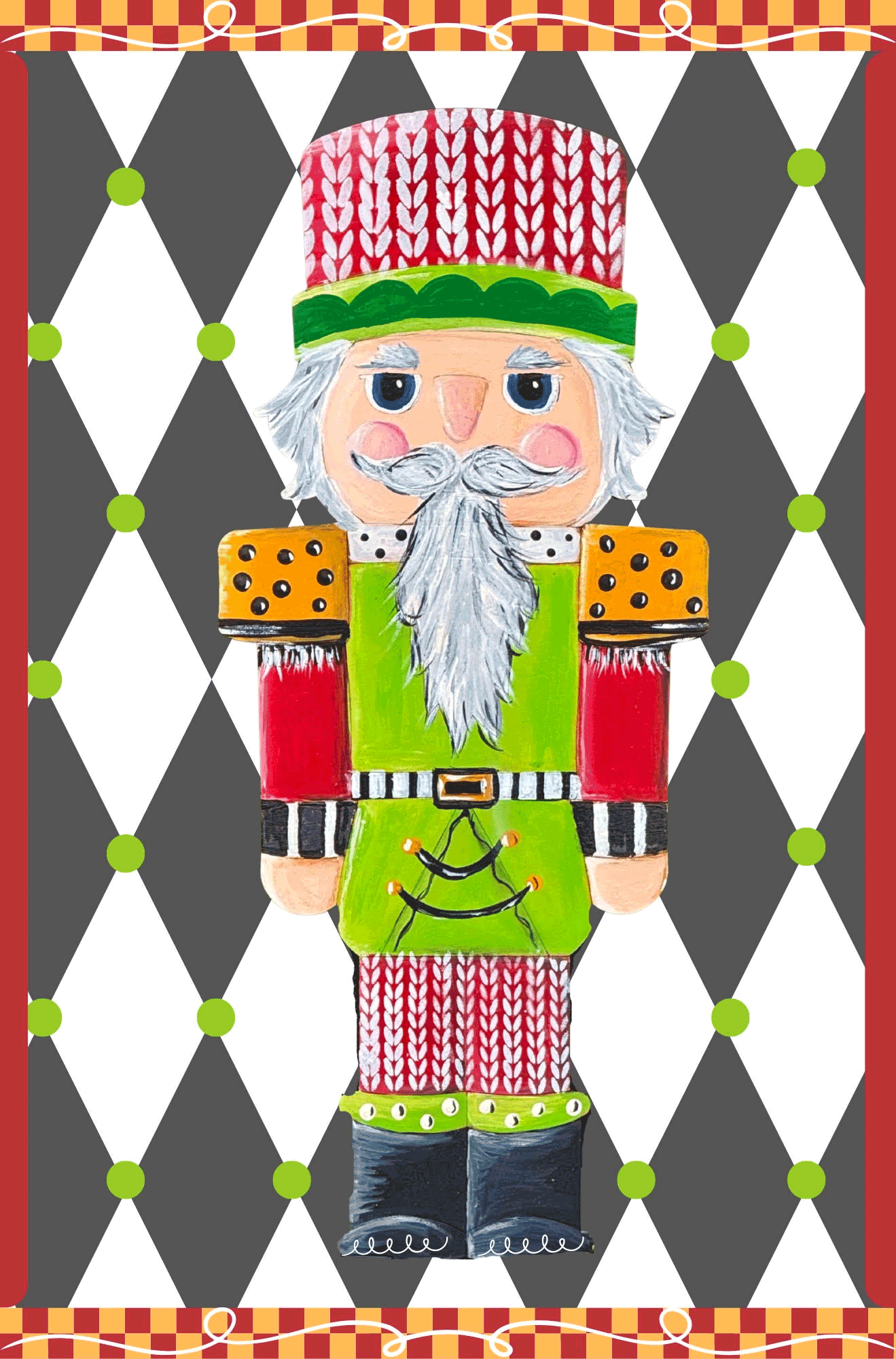 SPRINKLED WITH HEARTS NUTCRACKER