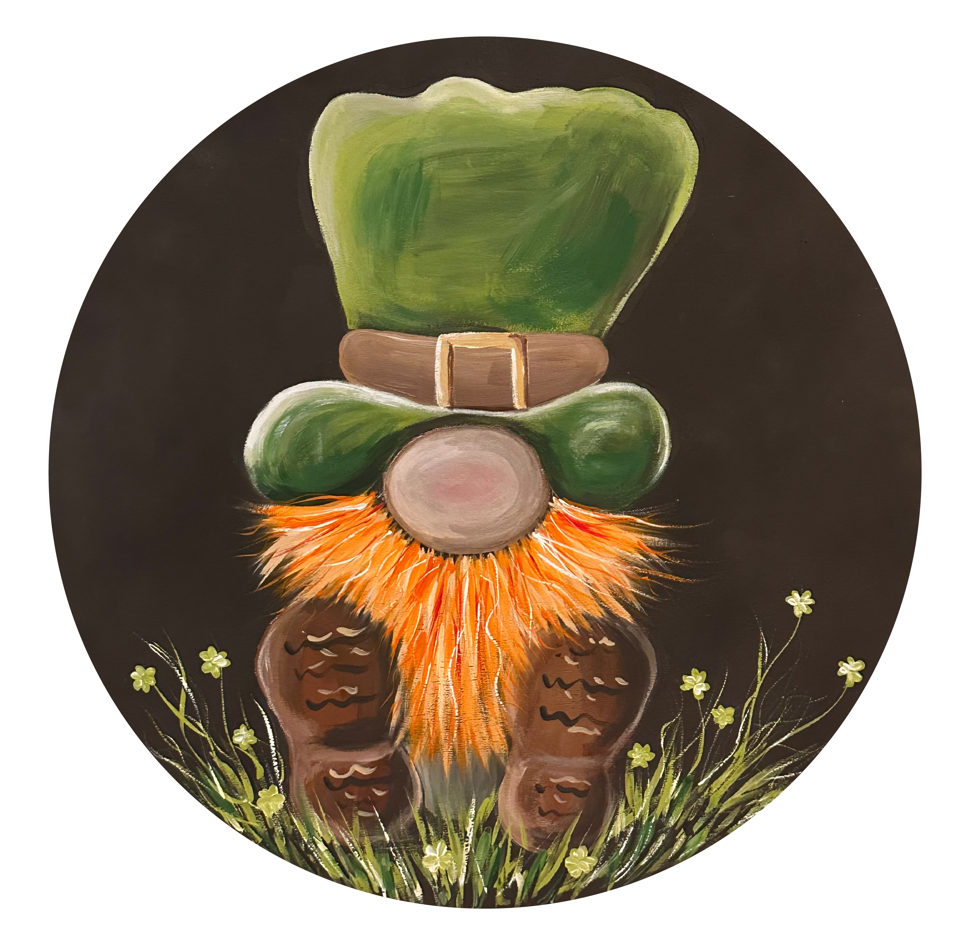 SPRINKLED WITH HEARTS CIRCLE GNOME LEPRECHAUN