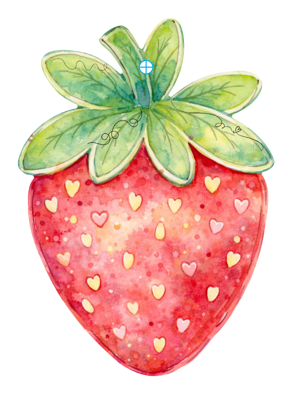 SPRINKLED WITH HEARTS STRAWBERRY
