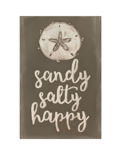 SPRINKLED WITH HEARTS SANDY SALTY HAPPY