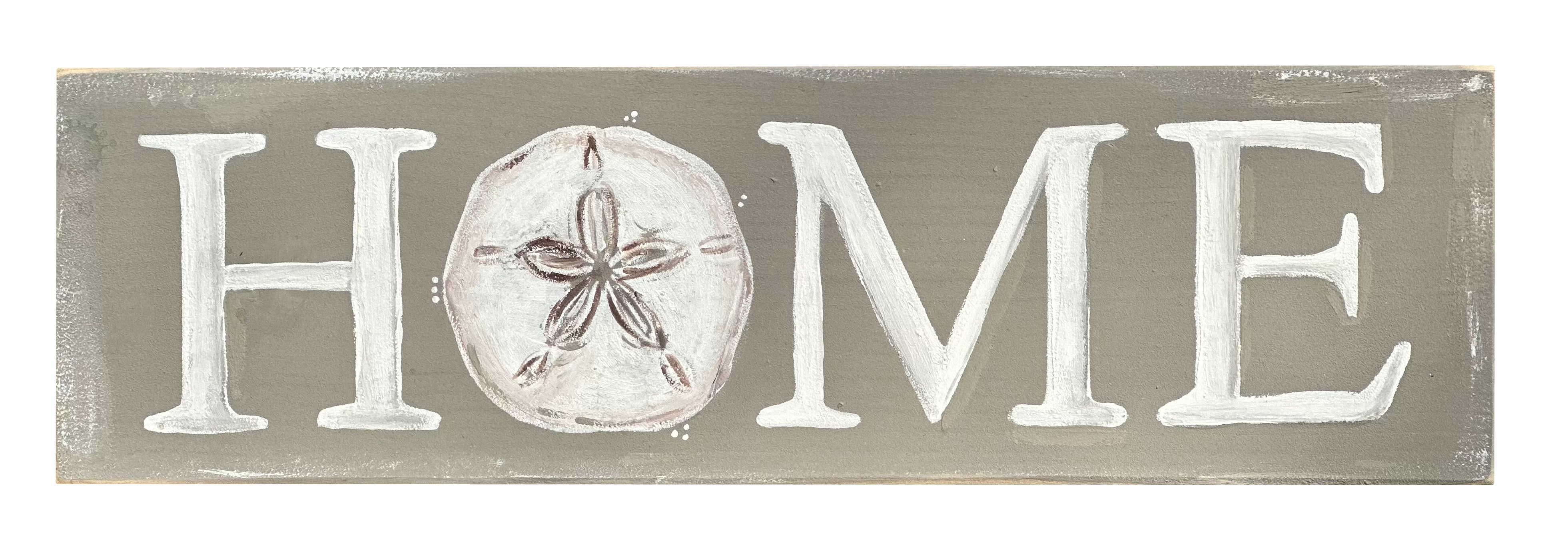 SPRINKLED WITH HEARTS RECTANGLE HOME WITH SAND DOLLAR