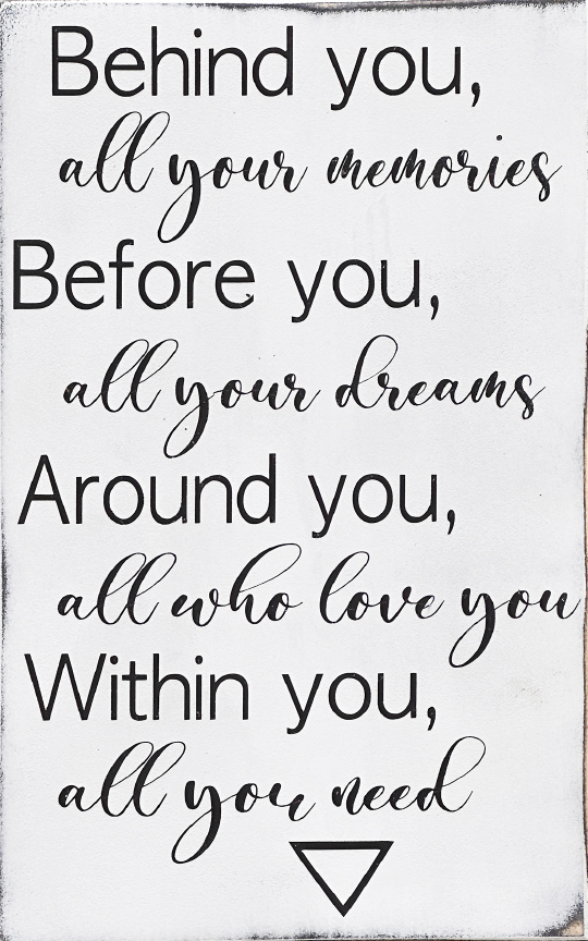 SPRINKLED WITH HEARTS RECTANGLE BEHIND YOU