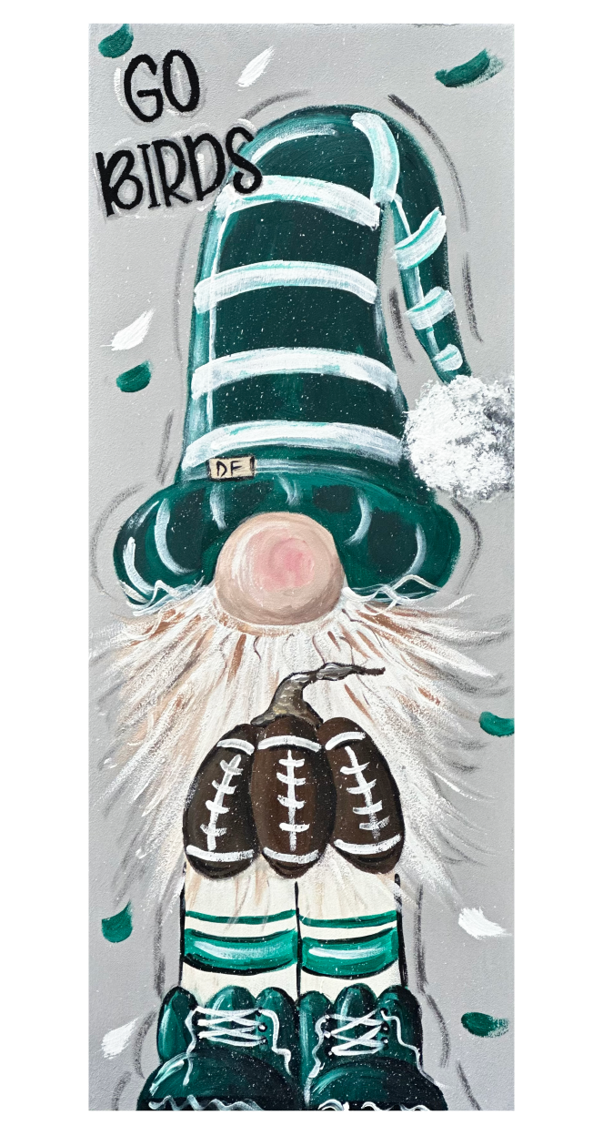 SPRINKLED WITH HEARTS RECTANGLE GNOME GO BIRDS