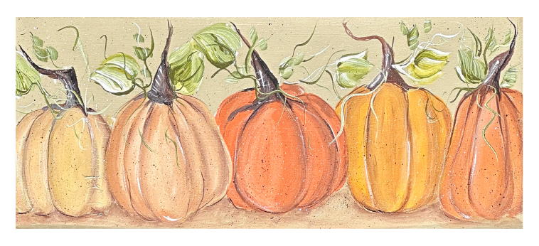 SPRINKLED WITH HEARTS 5 PUMPKINS