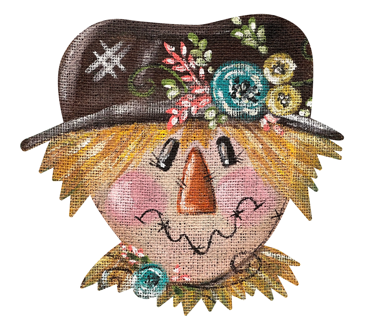 SPRINKLED WITH HEARTS SCARECROW WITH FLOWERS
