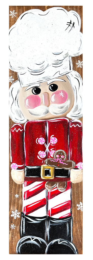 SPRINKLED WITH HEARTS RECTANGLE NUT CRACKER