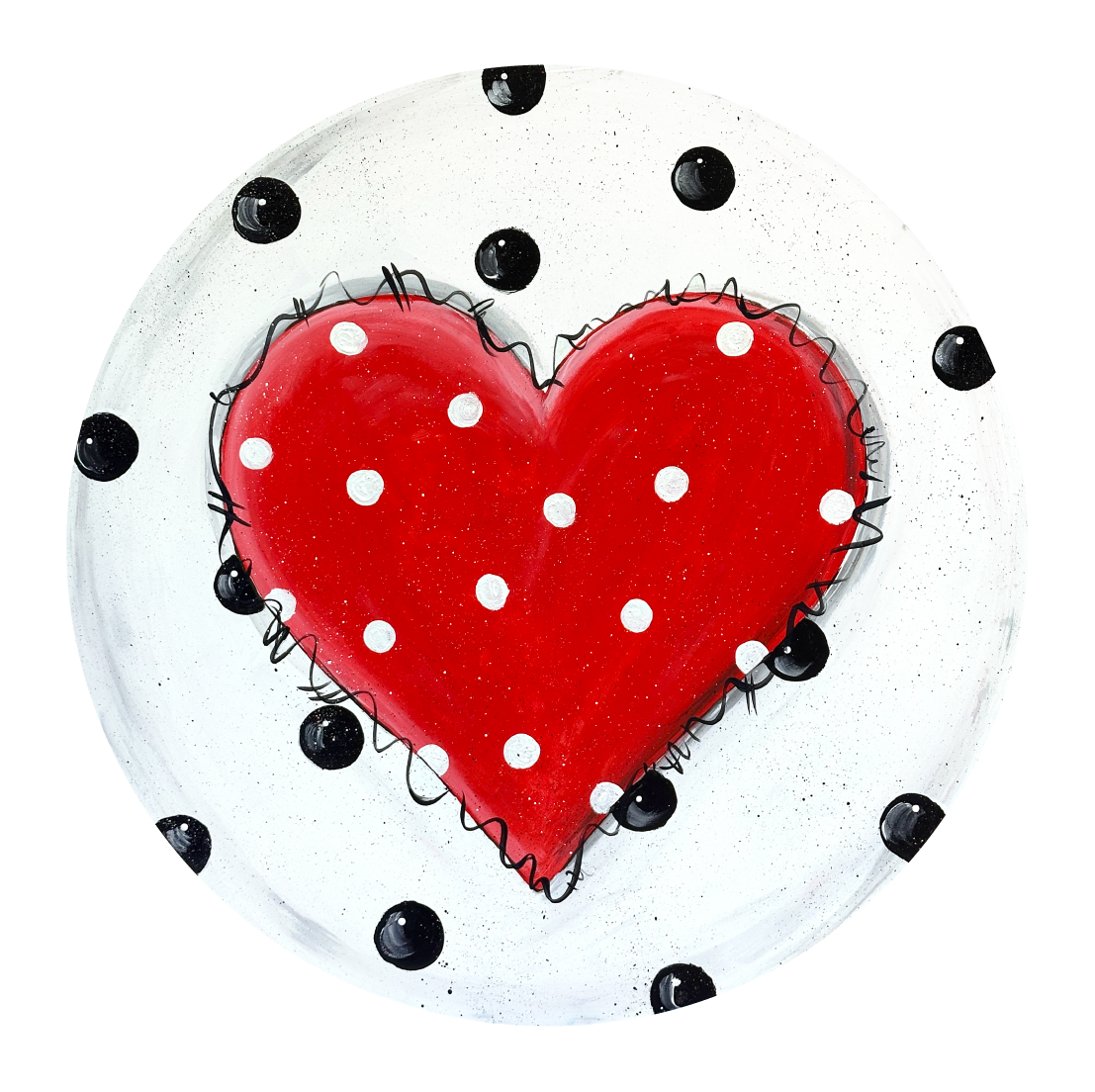 SPRINKLED WITH HEARTS HUGS KISSES AND VALENTINE WISHES