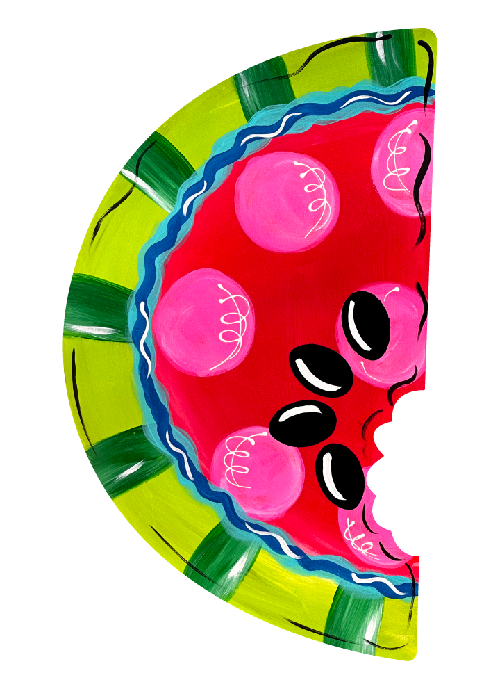 SPRINKLED WITH HEARTS WELCOME SUMMER WATERMELON