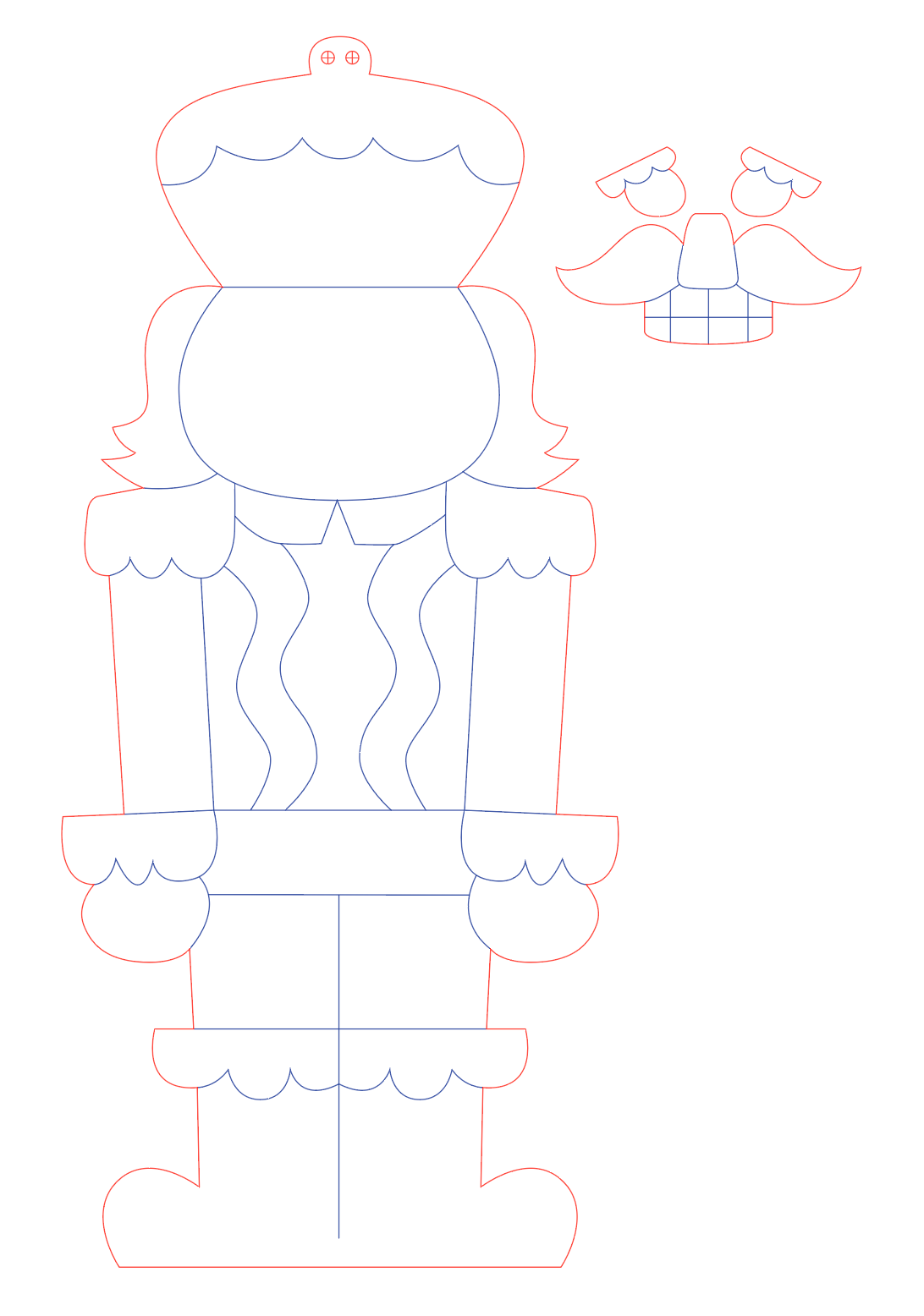 QUEEN OF MY CASTLE DESIGN BY LINE NUTCRACKER