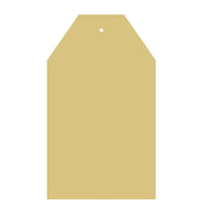 Basic Shape Tag MDF Cutout Plain Tag - Unfinished For DIY