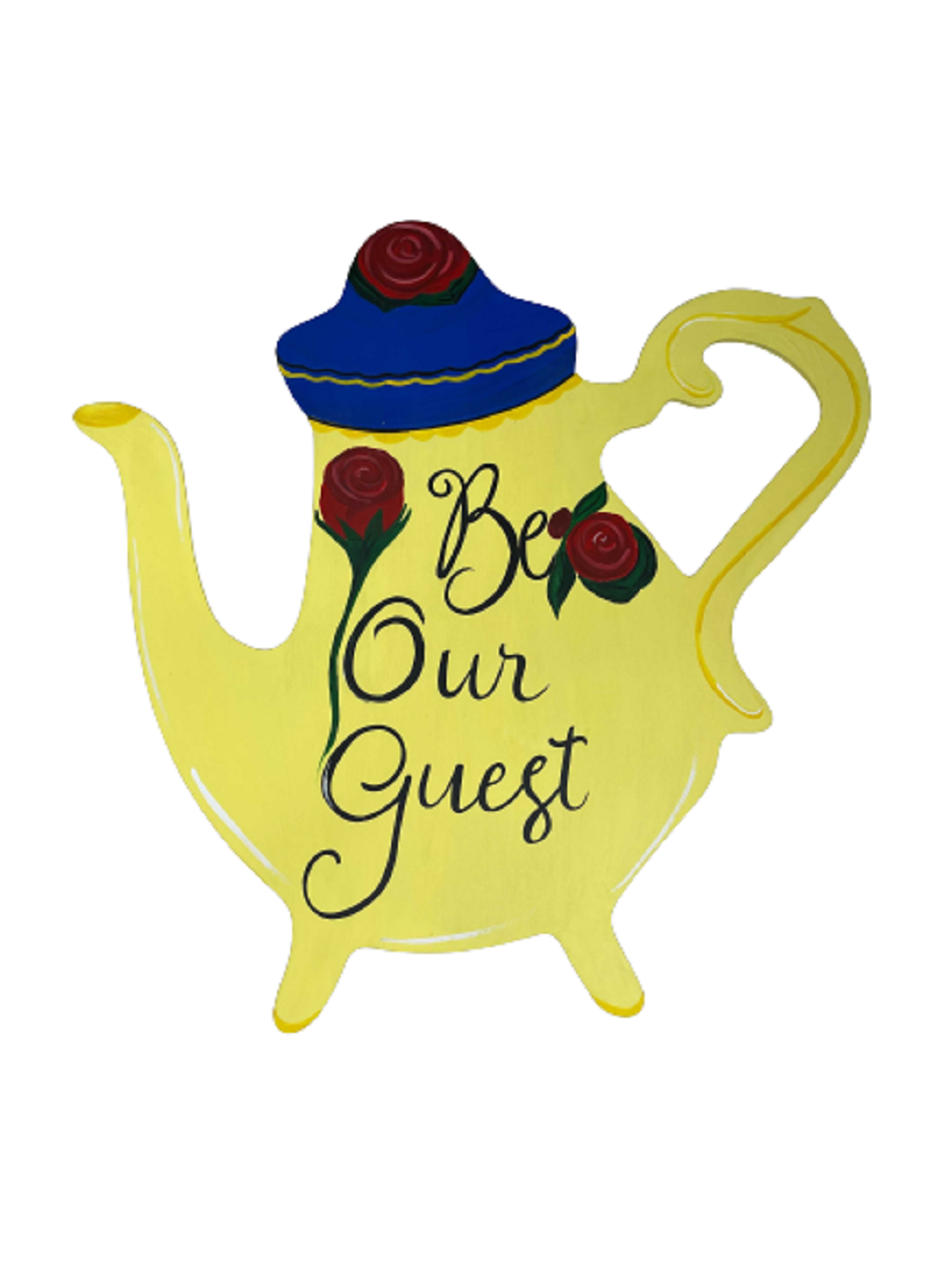 Basic Shape Teapot MDF Cutout Silhouette Style 2 - Unfinished For DIY