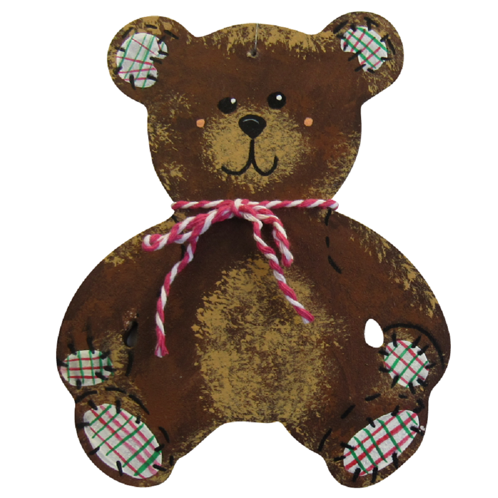 Basic Shape Teddy Bear MDF Cutout Nursery Decor - Unfinished For DIY