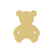 Basic Shape Teddy Bear MDF Cutout Nursery Decor - Unfinished For DIY