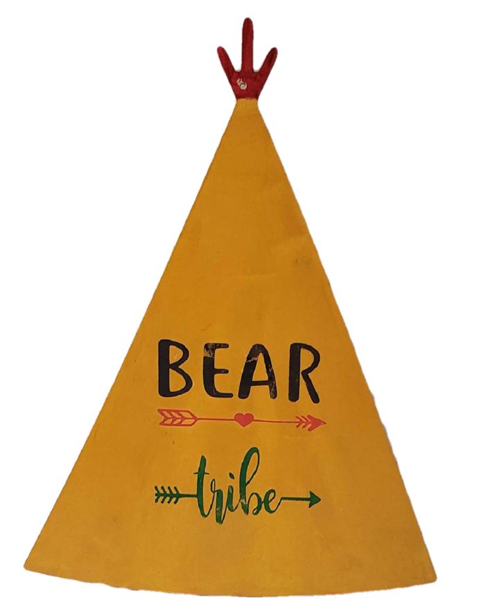 Basic Shape Teepee MDF Cutout Silhouette - Unfinished For DIY