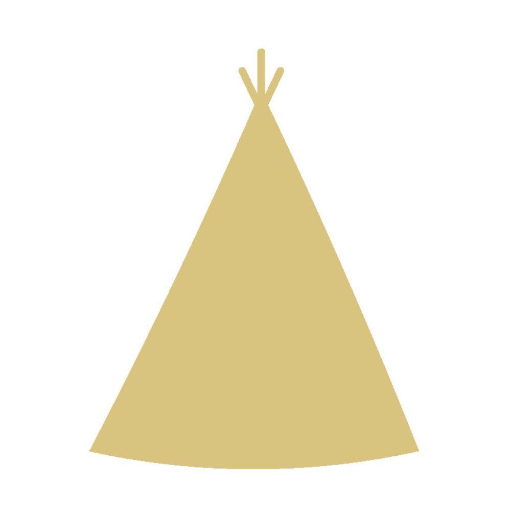 Basic Shape Teepee MDF Cutout Silhouette - Unfinished For DIY