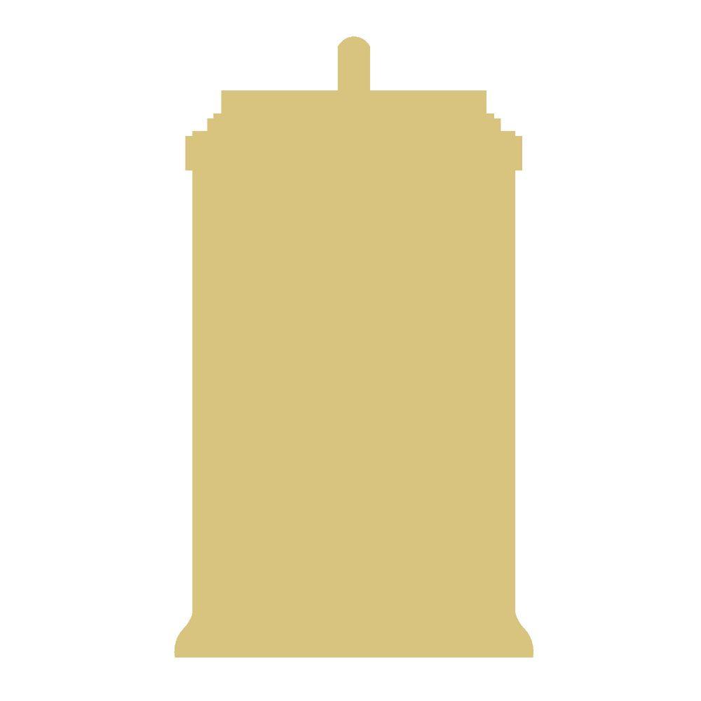 Basic Shape Telephone Booth MDF Cutout Silhouette - Unfinished For DIY