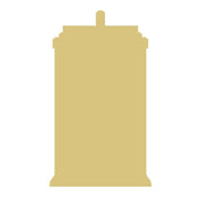 Basic Shape Telephone Booth MDF Cutout Silhouette - Unfinished For DIY