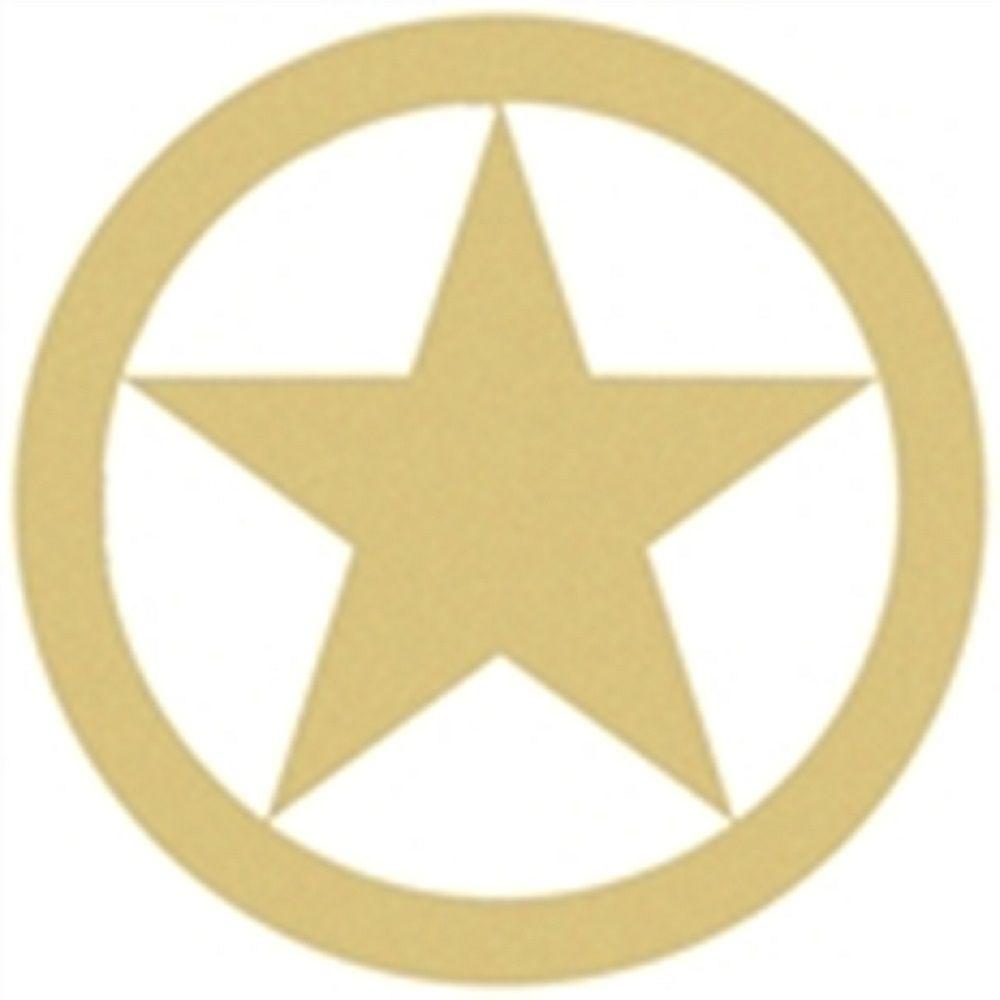 Basic Shape Star MDF Cutout Texas Star - Unfinished For DIY