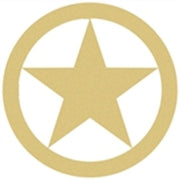 Basic Shape Star MDF Cutout Texas Star - Unfinished For DIY