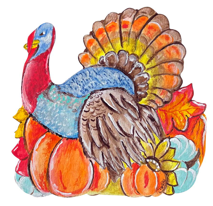 THE HAPPY BUTTERFLY COLORFUL TURKEY