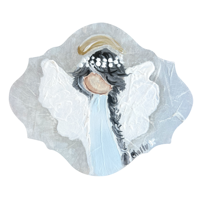 THE HAPPY BUTTERFLY ANGEL ON PLAQUE