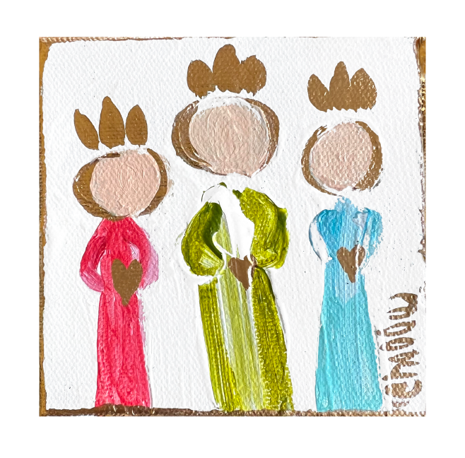 THE HAPPY BUTTERFLY 3 WISEMEN WITH HEARTS