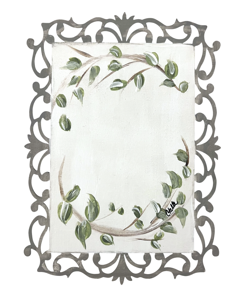 THE HAPPY BUTTERFLY RECTANGLE PLAQUE WITH FLORAL