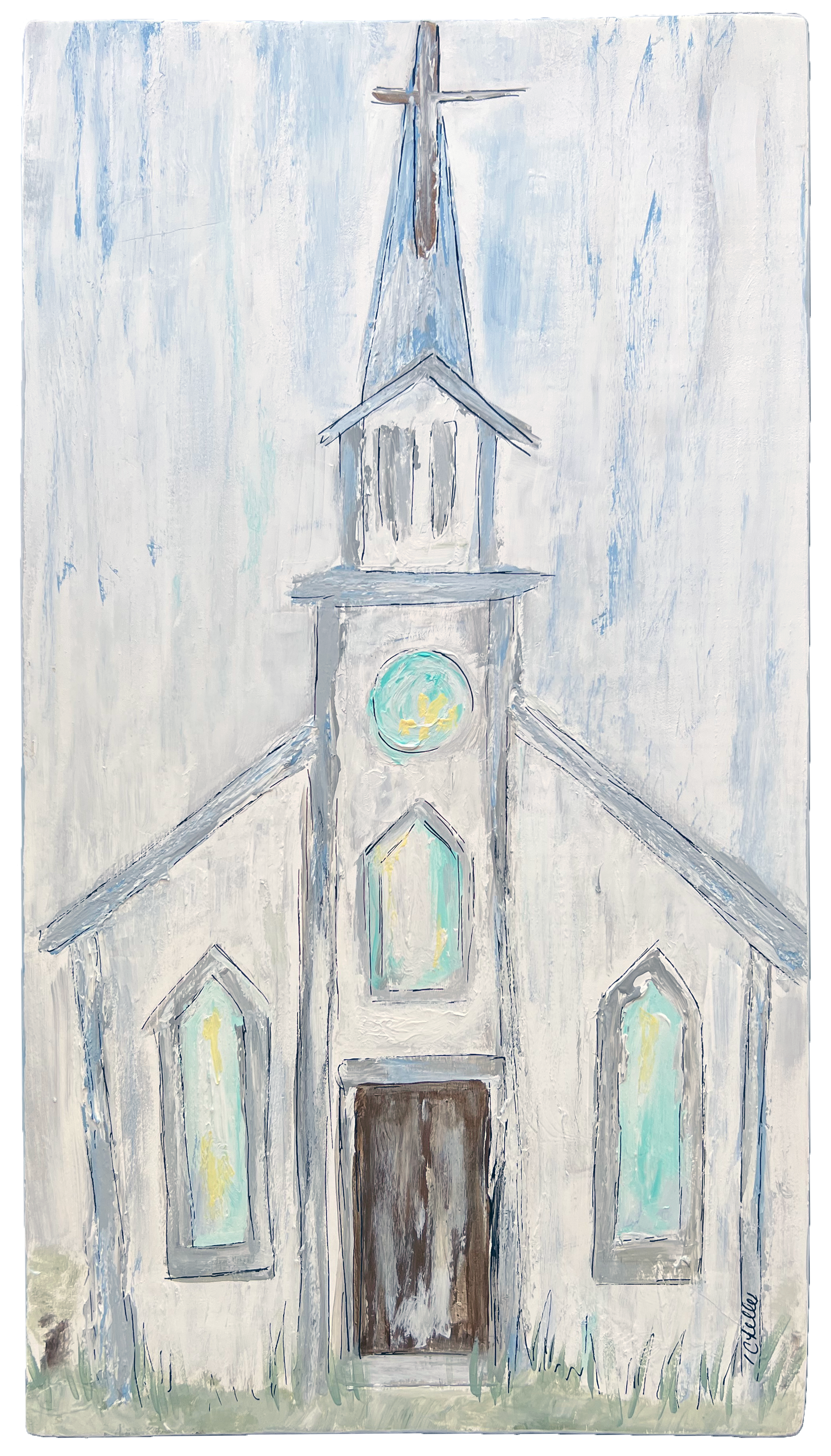 THE HAPPY BUTTERFLY CHAPEL WITH BLUES AND GRAYS