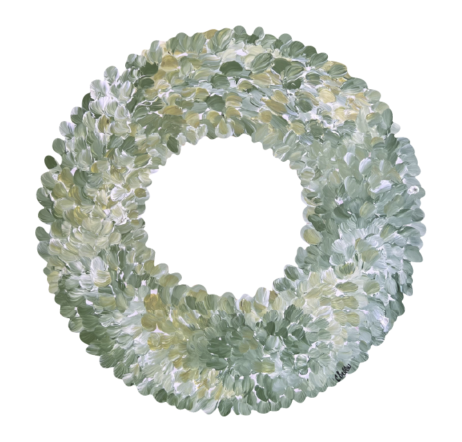 THE HAPPY BUTTERFLY GREEN WREATH