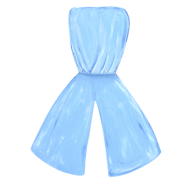 THE HAPPY BUTTERFLY BLUE RIBBON