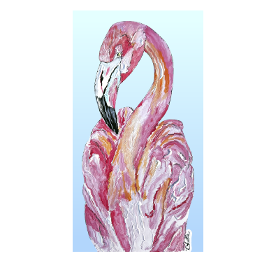 THE HAPPY BUTTERFLY PINK FLAMINGO