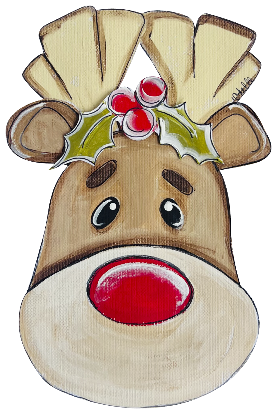 THE HAPPY BUTTERFLY RED NOSED REINDEER