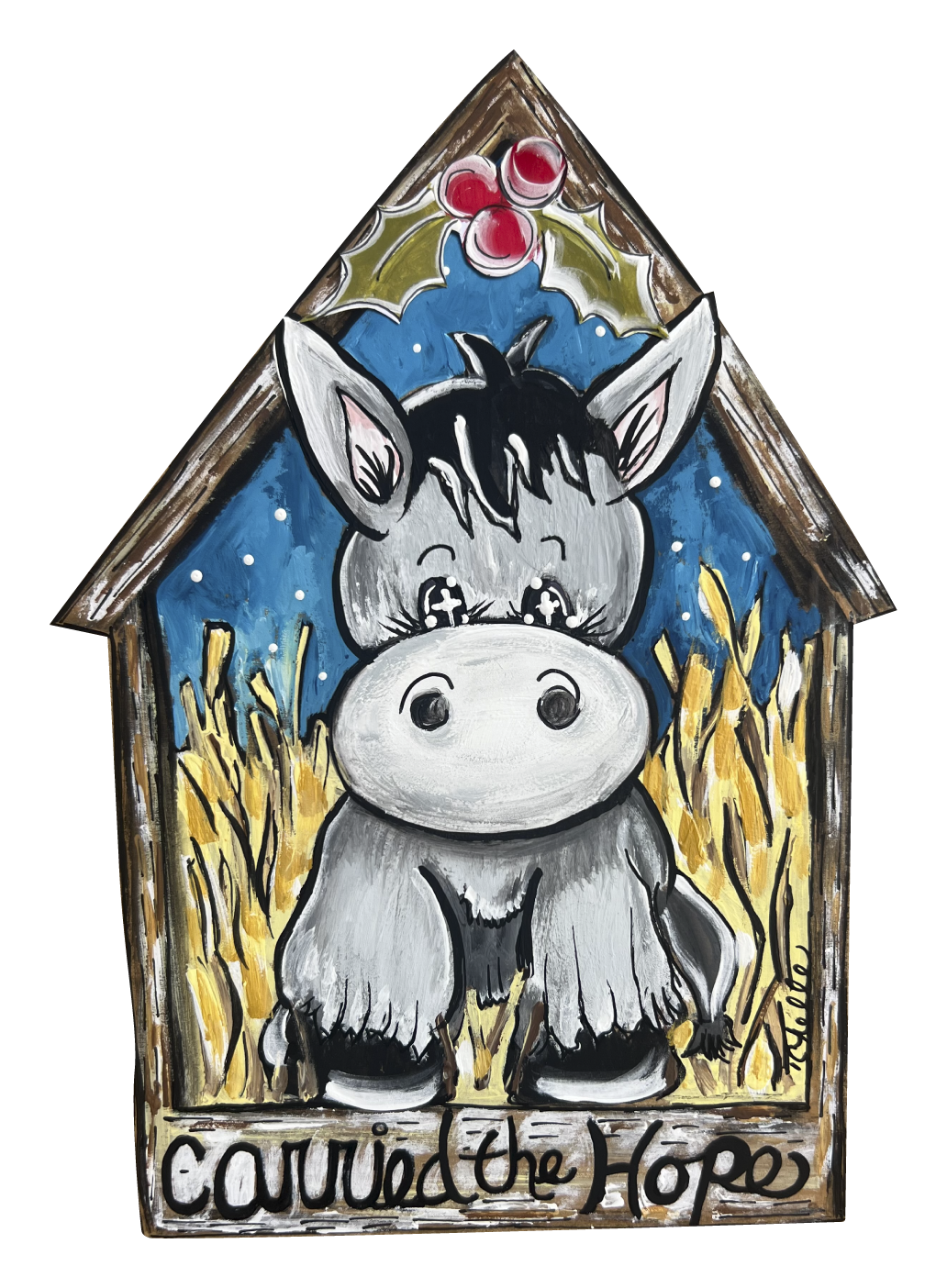 THE HAPPY BUTTERFLY CARRIED THE HOPE DONKEY