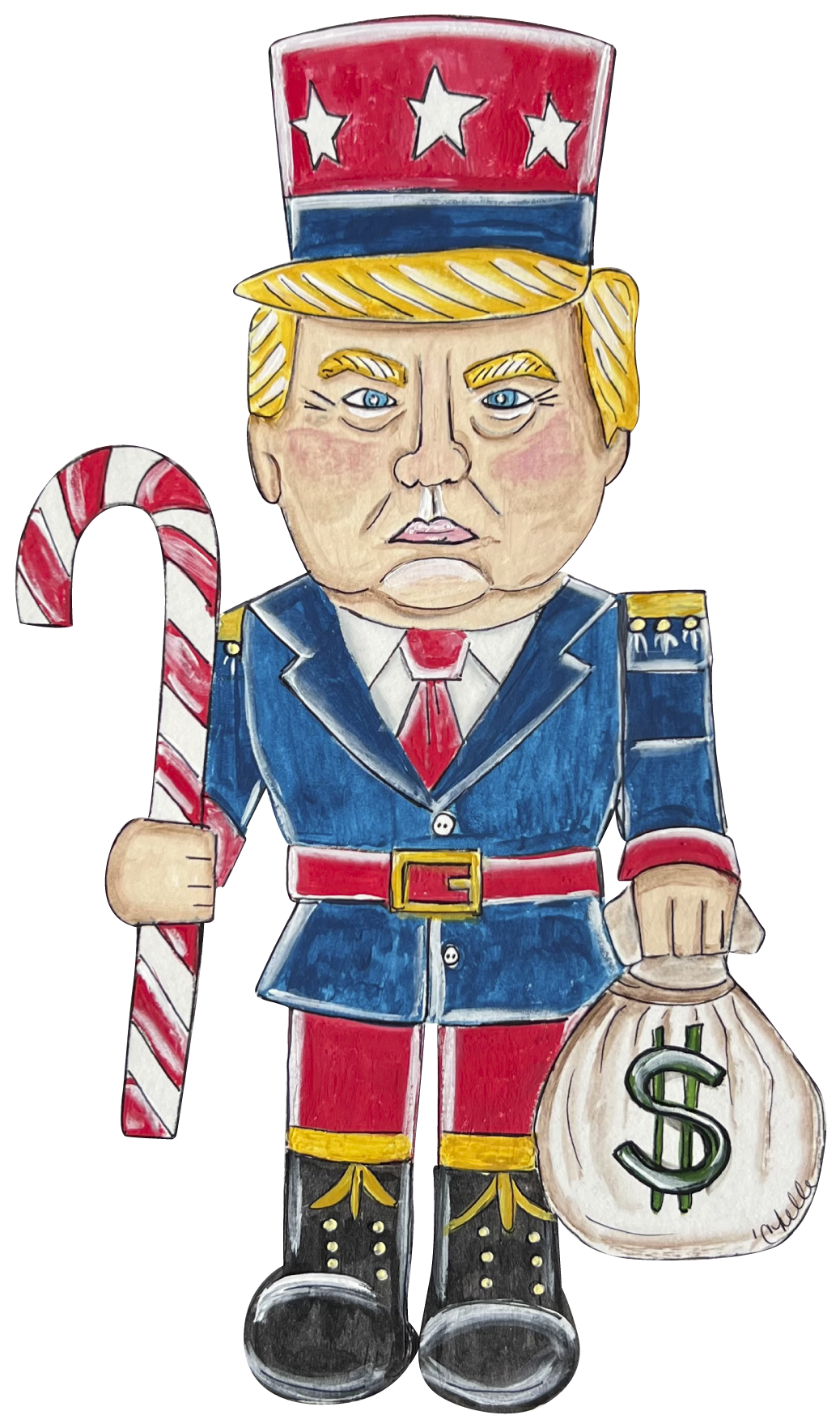 THE HAPPY BUTTERFLY TRUMP NUTCRACKER