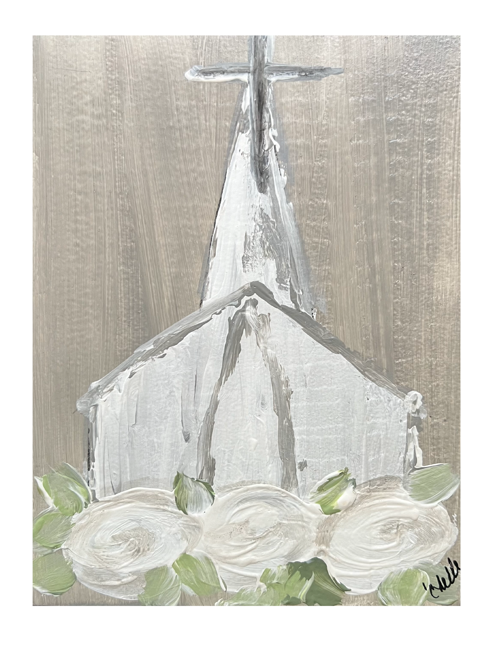 THE HAPPY BUTTERFLY CHURCH WITH CROSS